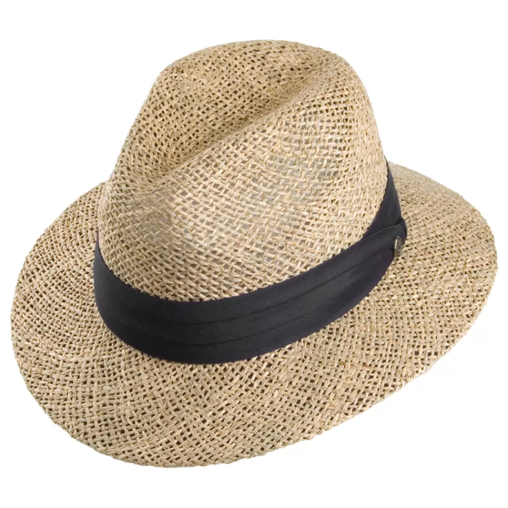 Chapeaux Trilby | Chapeaux Fedora^Jaxon & James Chapeau Fedora Safari en Jonc de Mer naturel JAXON & JAMES