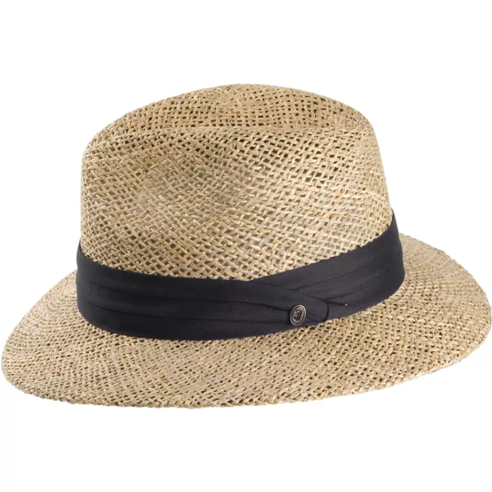 Chapeaux Trilby | Chapeaux Fedora^Jaxon & James Chapeau Fedora Safari en Jonc de Mer naturel JAXON & JAMES