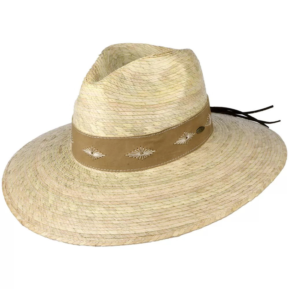 Chapeaux Trilby | Chapeaux Fedora^Scala Chapeau Fedora Safari en Paille de Palmier Bianca naturel