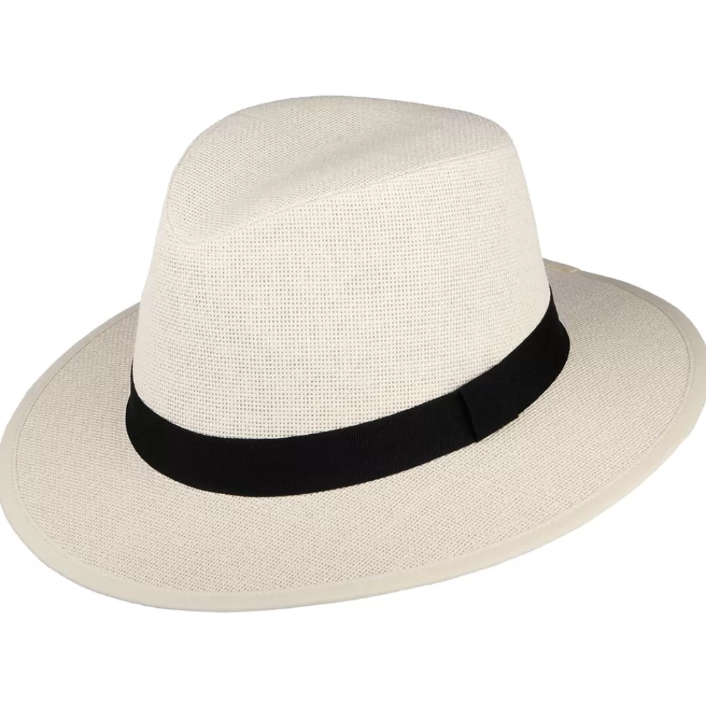 Chapeaux Trilby | Chapeaux Fedora^Failsworth Chapeau Fedora Safari en Paille Toyo naturel