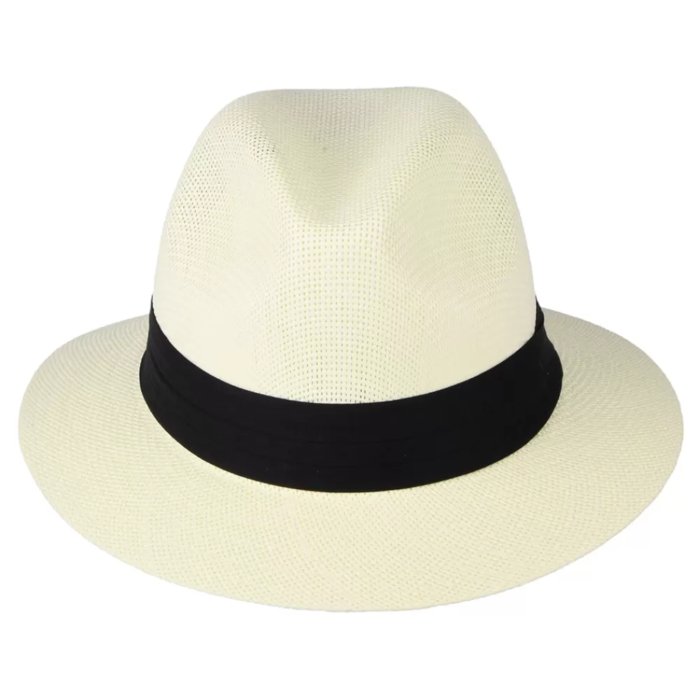 Chapeaux Trilby | Chapeaux Fedora^Dorfman Pacific Chapeau Fedora Safari Mat en Paille Toyo ivoire