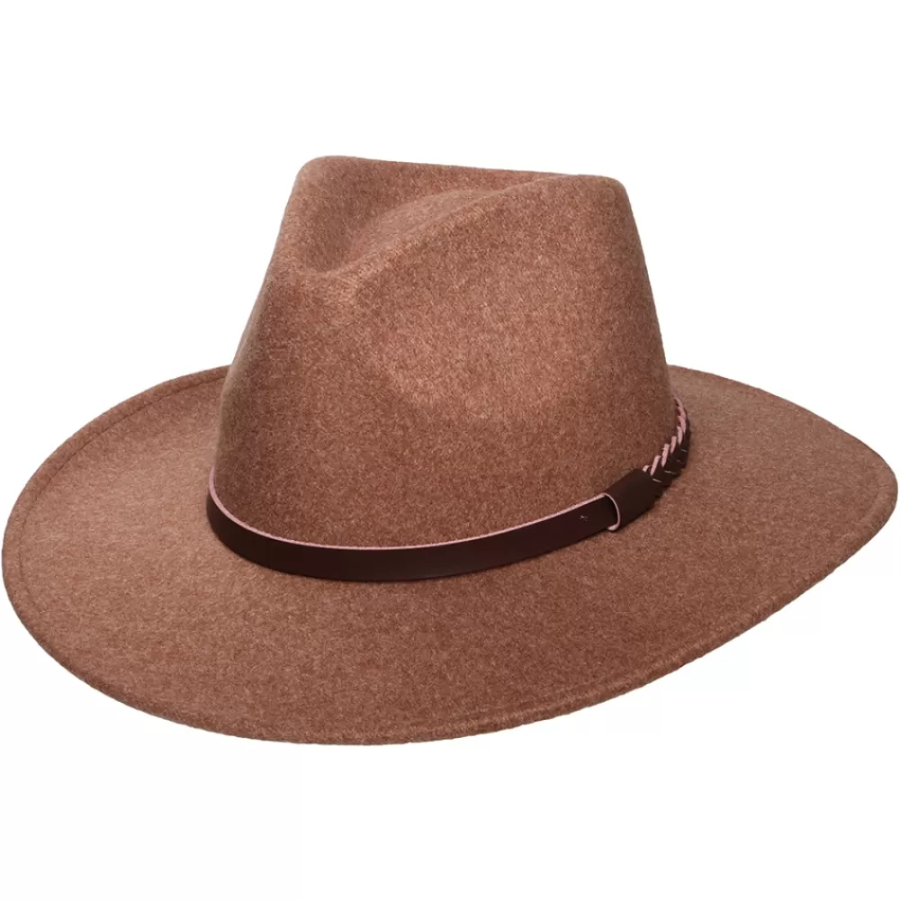 Chapeaux Trilby | Chapeaux Fedora^Scala Chapeau Fedora Safari Provato Knit Jolene noix de pécan