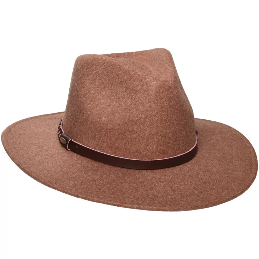 Chapeaux Trilby | Chapeaux Fedora^Scala Chapeau Fedora Safari Provato Knit Jolene noix de pécan