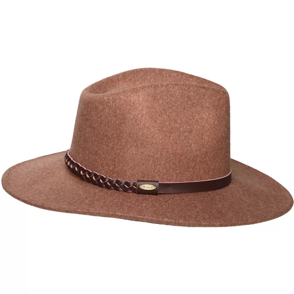 Chapeaux Trilby | Chapeaux Fedora^Scala Chapeau Fedora Safari Provato Knit Jolene noix de pécan