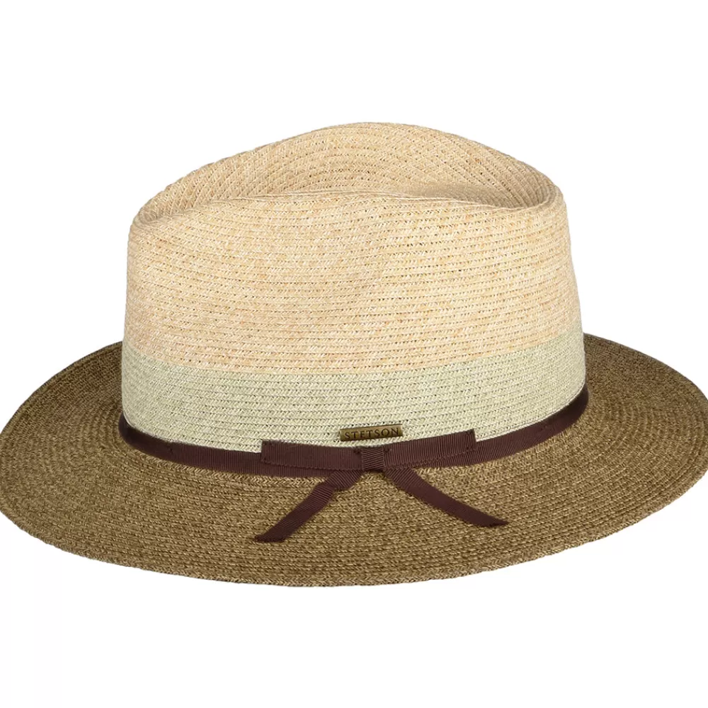Chapeaux Trilby | Chapeaux Fedora^Stetson Chapeau Fedora Safari Tricolore Traveller beige-marron