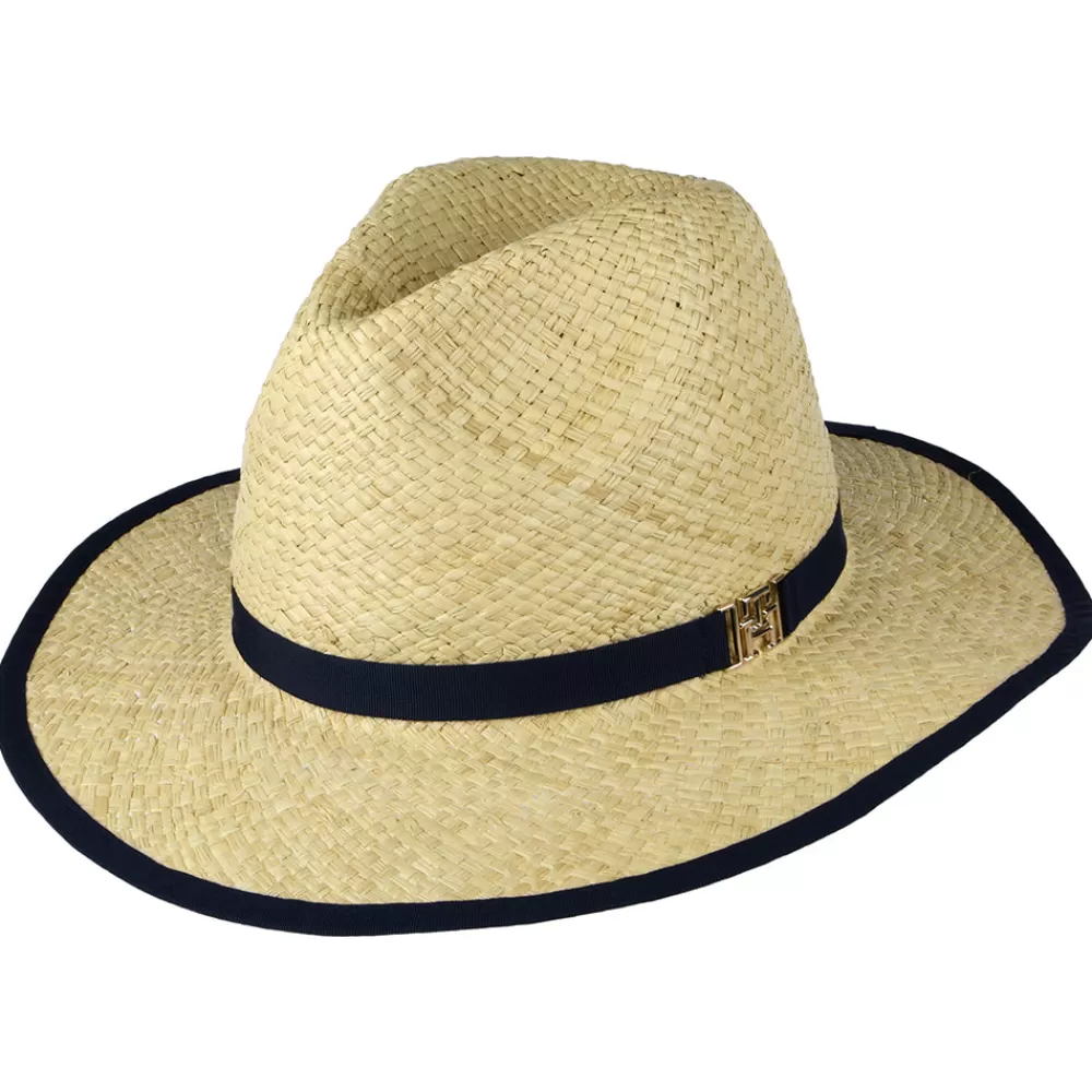 Chapeaux Trilby | Chapeaux Fedora^Tommy Hilfiger Chapeau Fedora Été en Paille Beach naturel