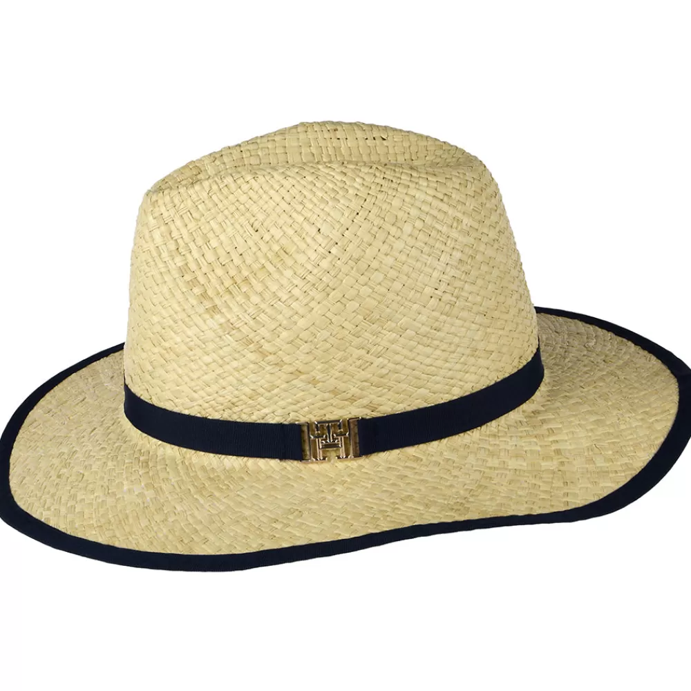 Chapeaux Trilby | Chapeaux Fedora^Tommy Hilfiger Chapeau Fedora Été en Paille Beach naturel