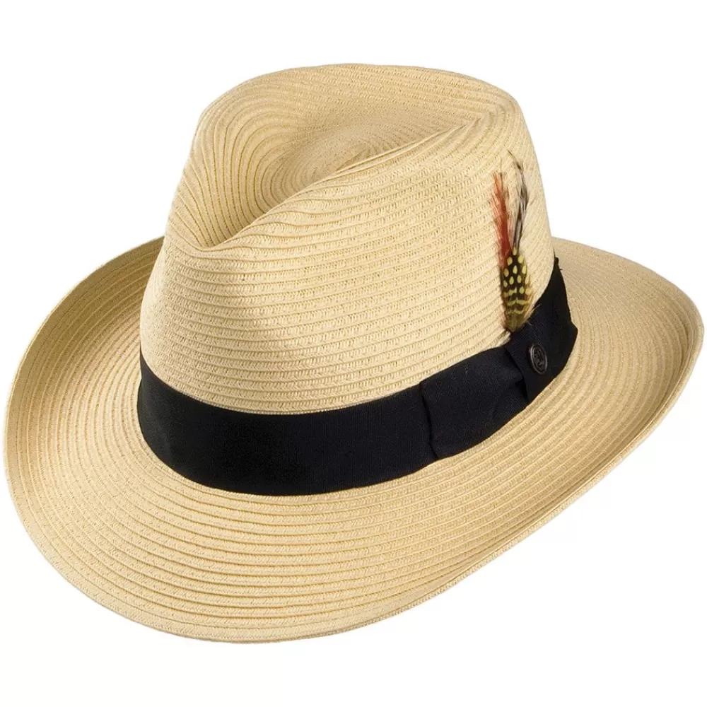 Chapeaux Trilby | Chapeaux Fedora^Jaxon & James Chapeau Fedora Été en Paille Summer C- Crown naturel JAXON & JAMES