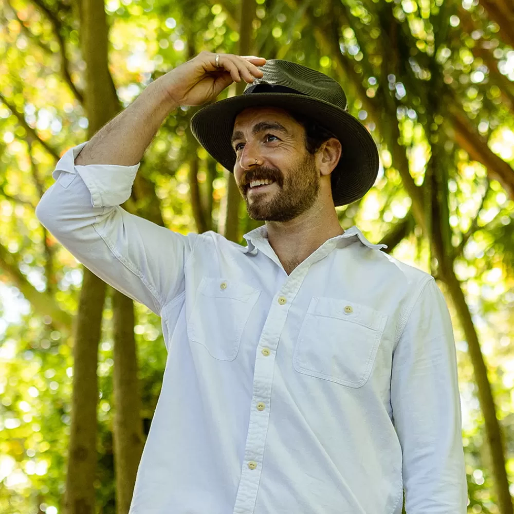 Chapeaux Trilby | Chapeaux Fedora^Jaxon & James Chapeau Fedora Été en Paille Summer C- Crown olive JAXON & JAMES