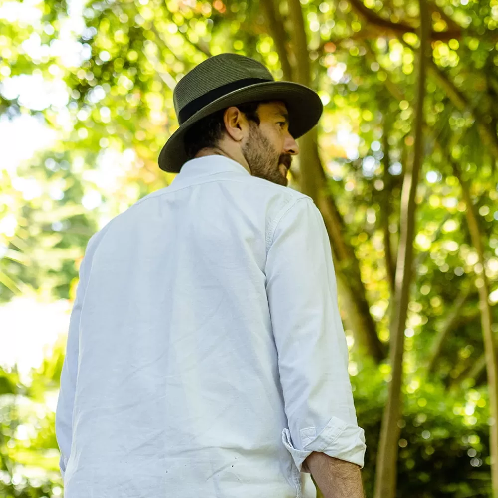Chapeaux Trilby | Chapeaux Fedora^Jaxon & James Chapeau Fedora Été en Paille Summer C- Crown olive JAXON & JAMES