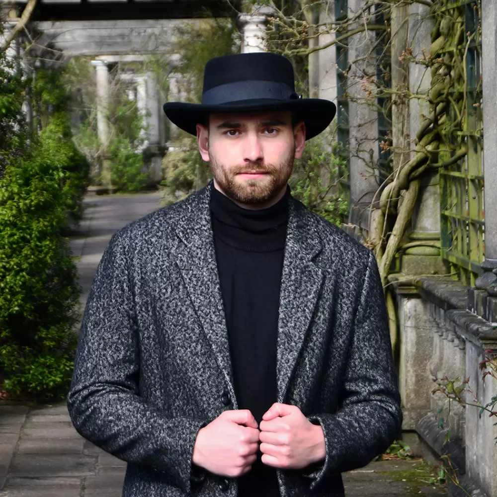 Chapeaux De Cowboy | Chapeaux De Cowboy^Jaxon & James Chapeau Gambler en Laine Feutrée Déformable noir JAXON & JAMES