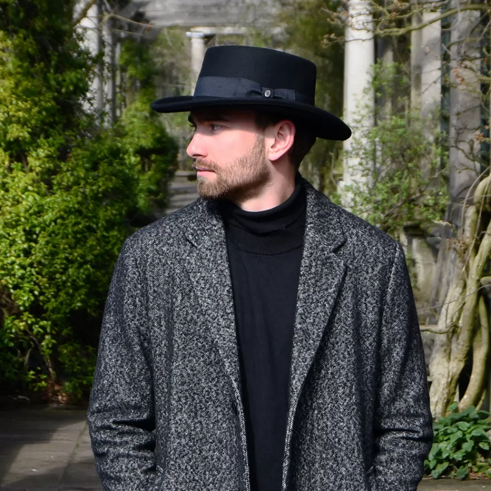 Chapeaux De Cowboy | Chapeaux De Cowboy^Jaxon & James Chapeau Gambler en Laine Feutrée Déformable noir JAXON & JAMES