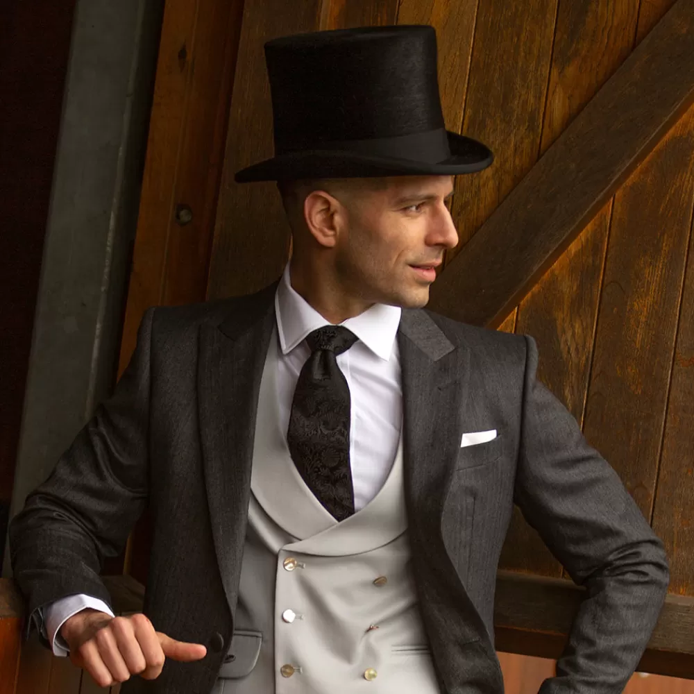 Hauts De Forme | Chapeaux Homme^Christys Chapeau Haut de Forme à Calotte Haute en Fourrure Feutrée noir