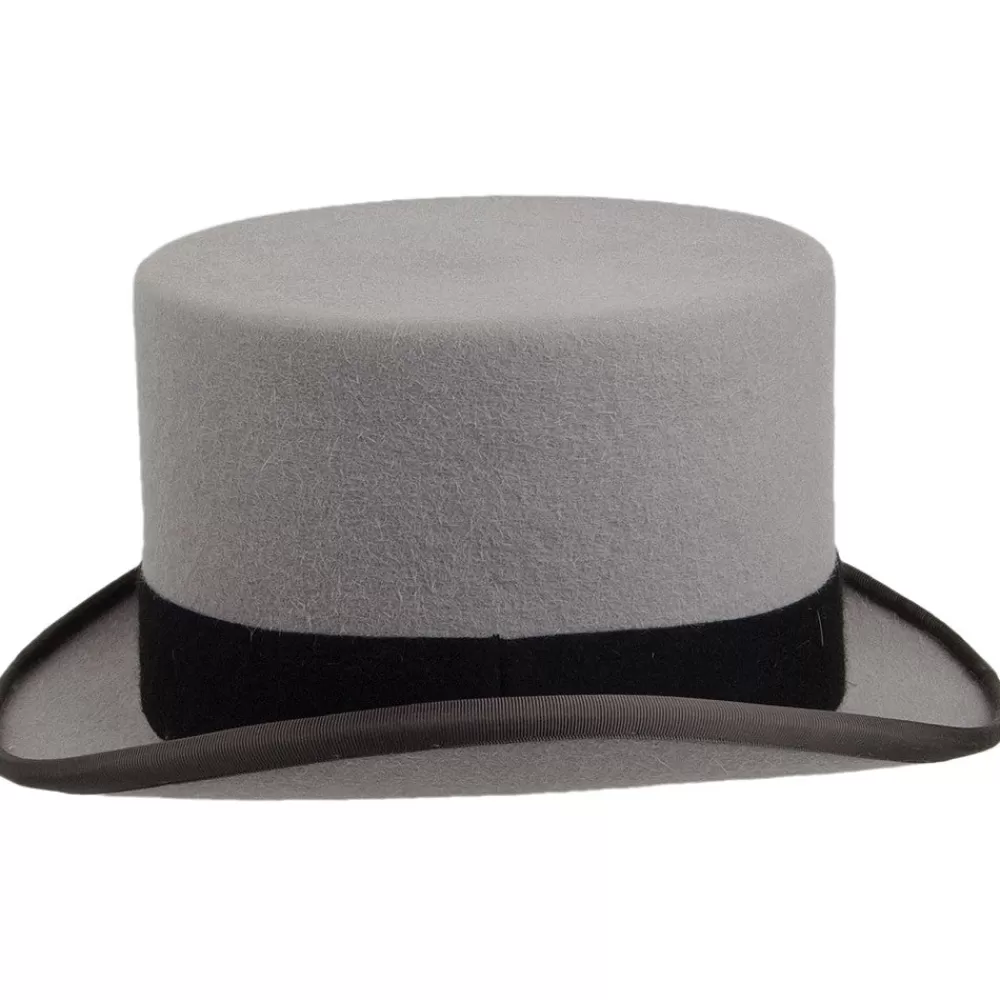 Hauts De Forme | Grandes Tailles^Christys Chapeau Haut de Forme en Fourrure Feutrée Ascot gris