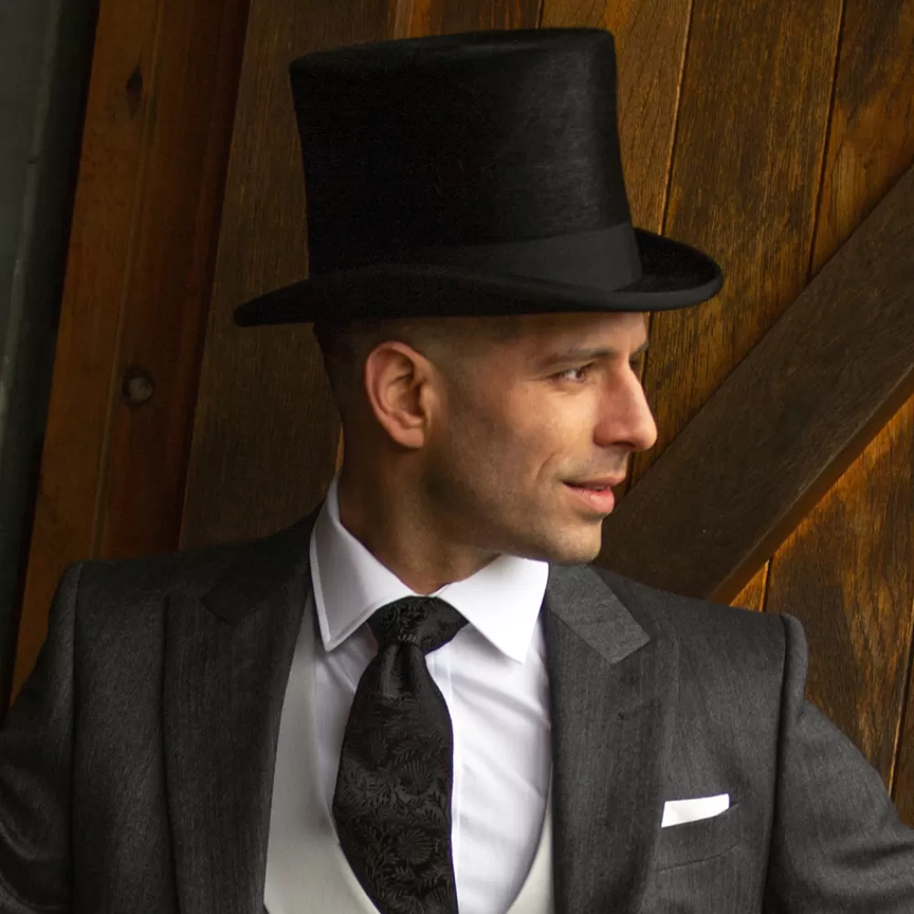 Hauts De Forme | Chapeaux Homme^Christys Chapeau Haut de Forme en Fourrure Feutrée Melusine noir