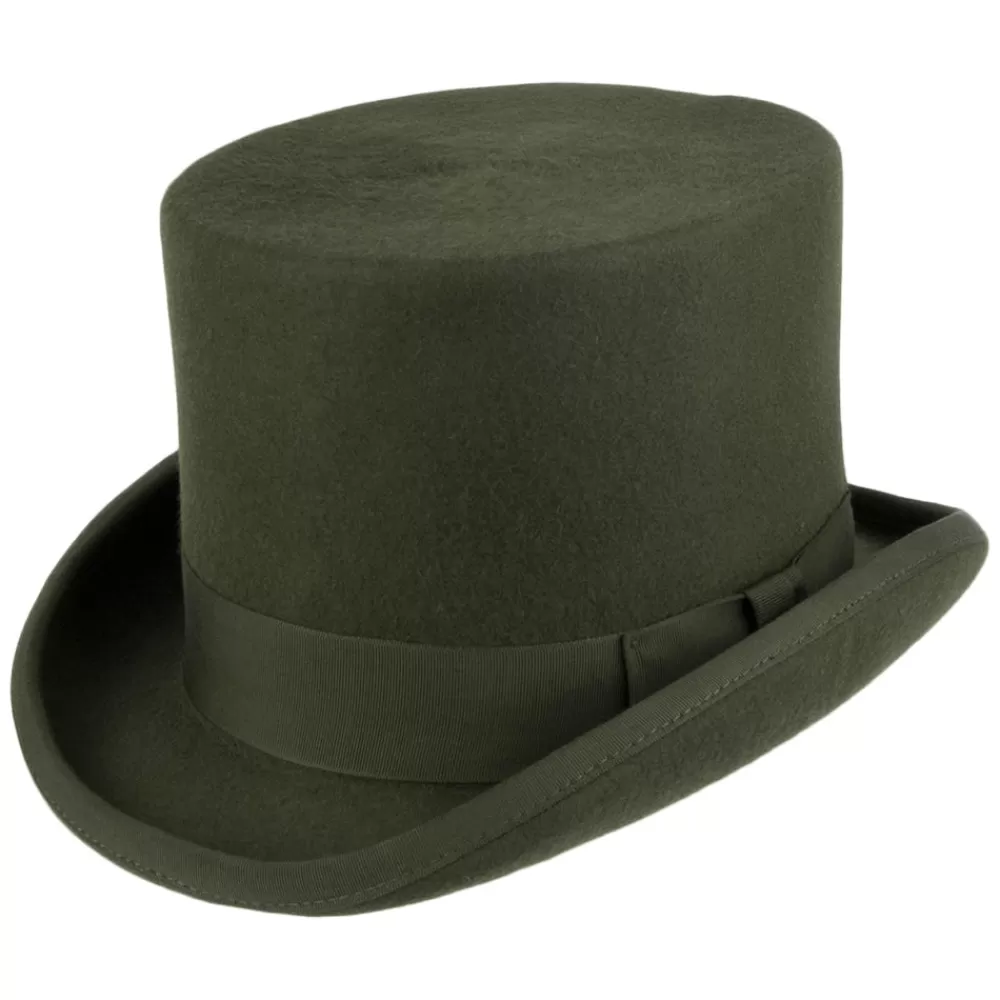 Hauts De Forme | Chapeaux Homme^Denton Chapeau Haut de Forme en Laine Feutrée forêt