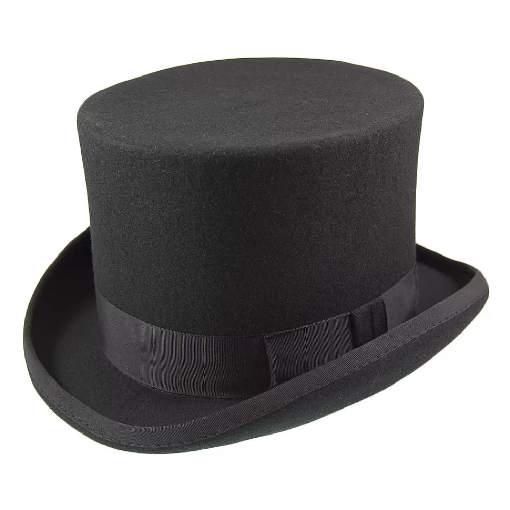Hauts De Forme | Chapeaux Homme^Christys Chapeau Haut de Forme en Laine Feutrée noir