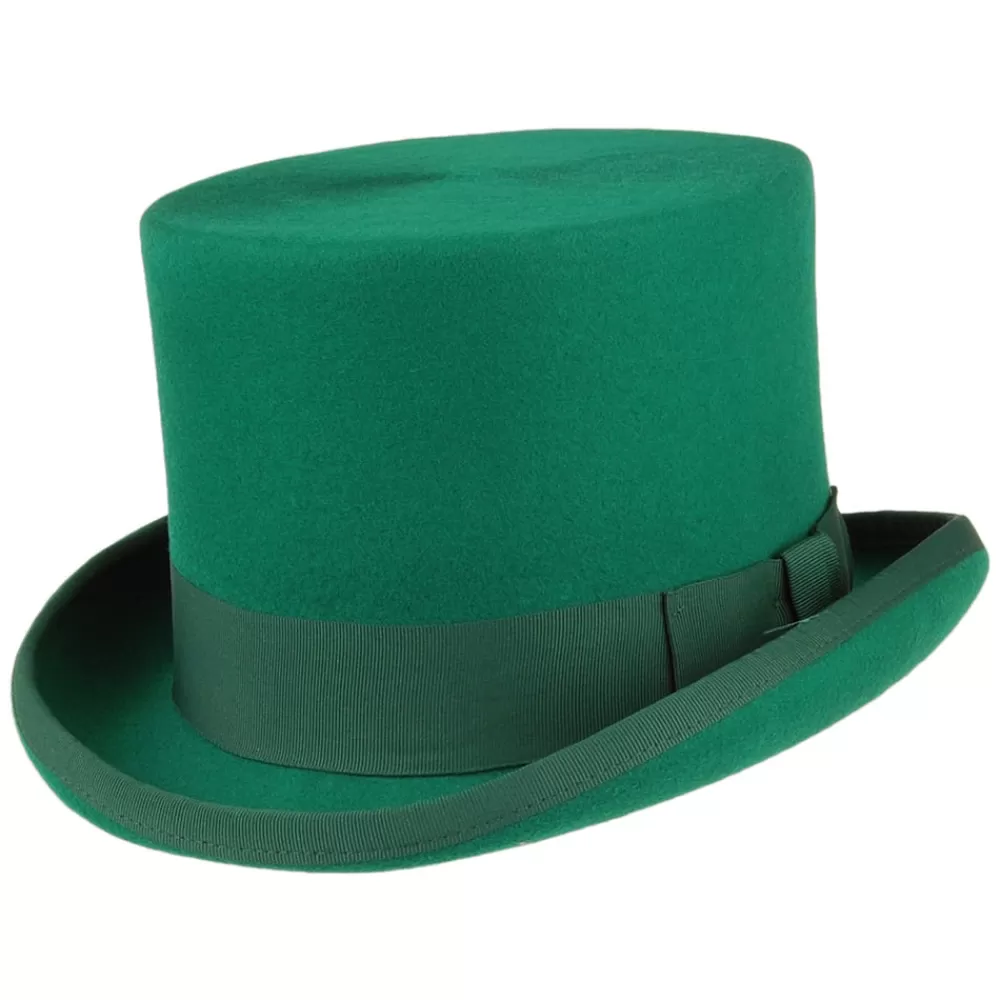 Hauts De Forme | Chapeaux Homme^Denton Chapeau Haut de Forme en Laine Feutrée vert