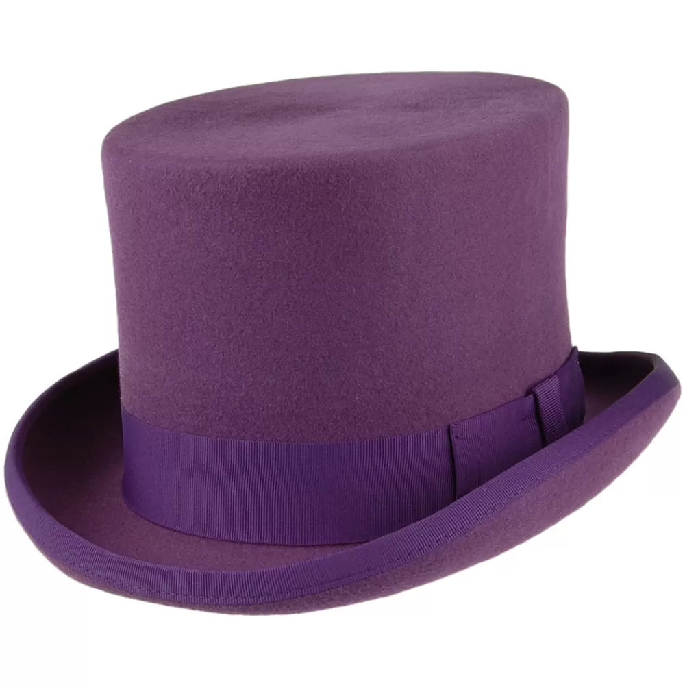 Hauts De Forme | Chapeaux Homme^Denton Chapeau Haut de Forme en Laine Feutrée violet