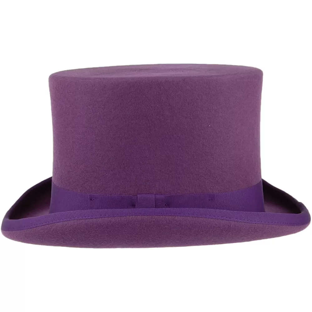 Hauts De Forme | Chapeaux Homme^Denton Chapeau Haut de Forme en Laine Feutrée violet