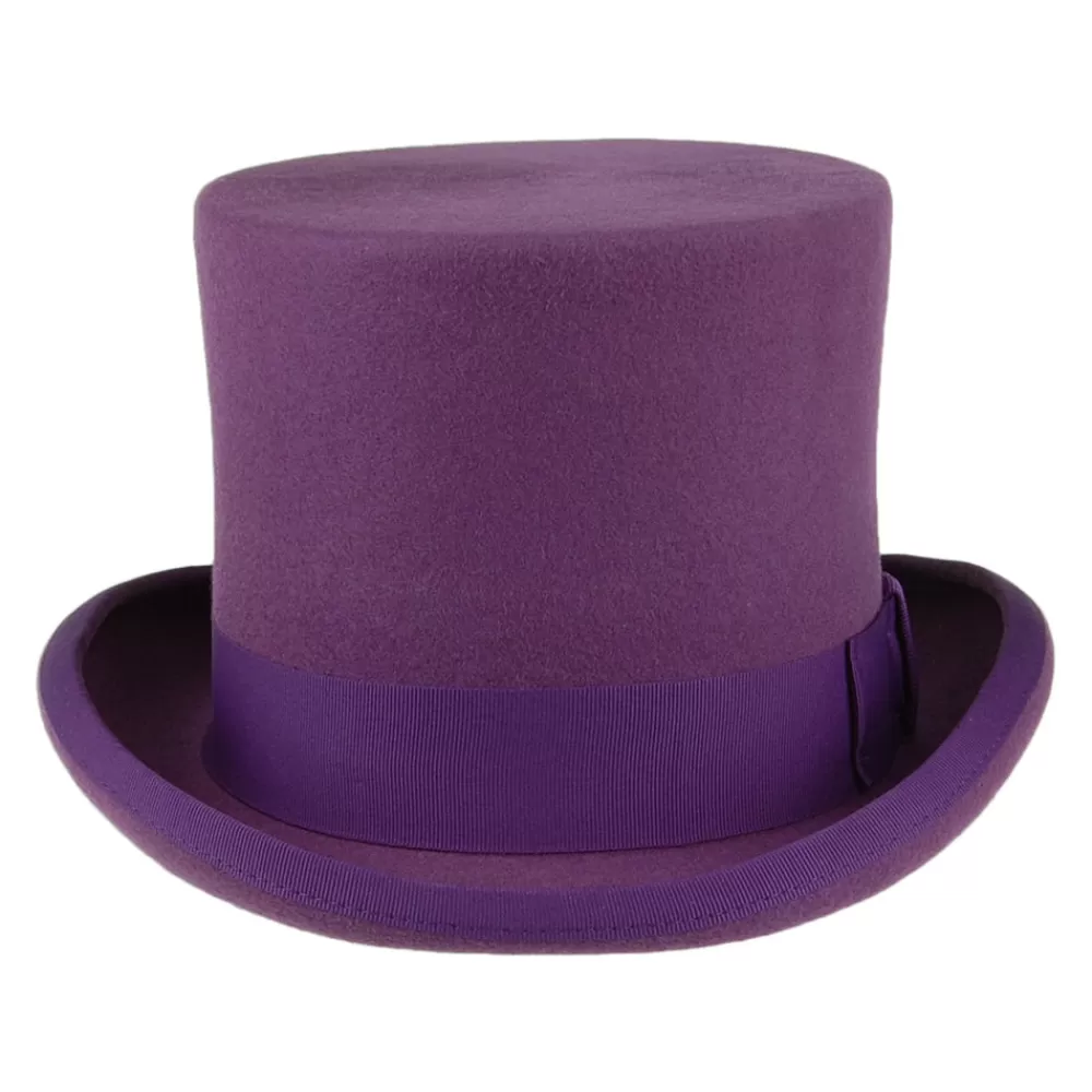 Hauts De Forme | Chapeaux Homme^Denton Chapeau Haut de Forme en Laine Feutrée violet
