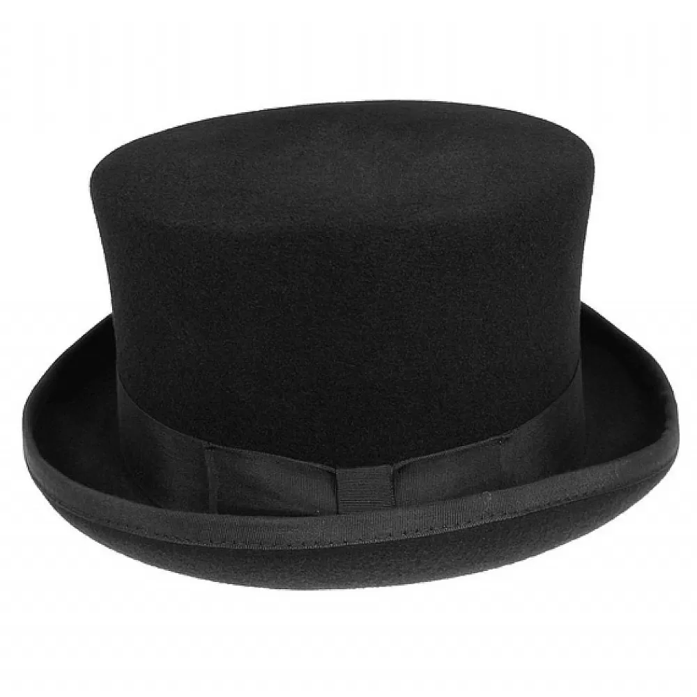 Hauts De Forme | Chapeaux Homme^Jaxon & James Chapeau Haut de Forme Mid Crown noir JAXON & JAMES