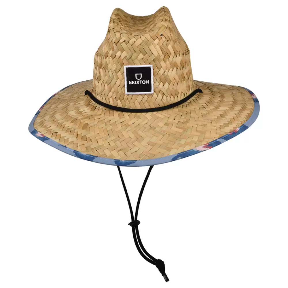 Chapeaux Été | Chapeaux De Paille^Brixton Chapeau Lifeguard en Paille Alpha Square beige sable-bleu clair
