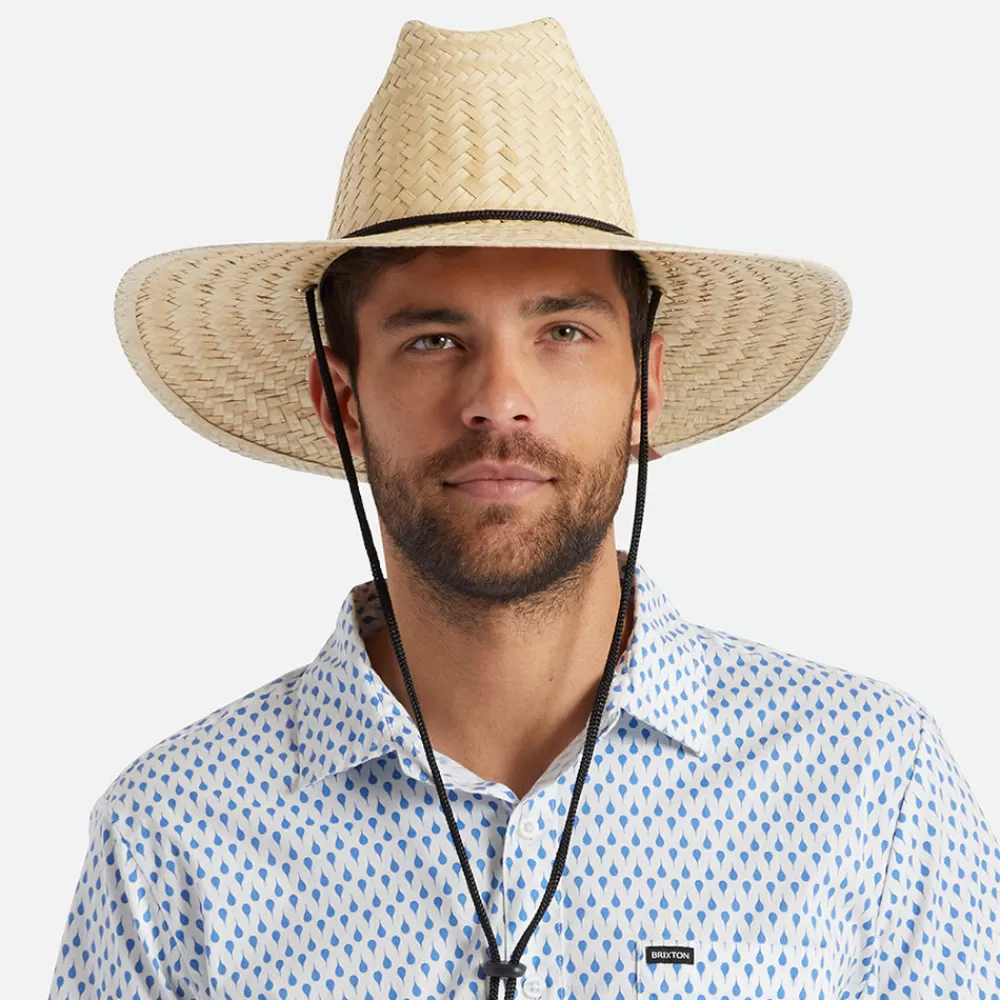 Chapeaux Été | Chapeaux De Paille^Brixton Chapeau Lifeguard en Paille avec Corde Noire Bells II beige sable