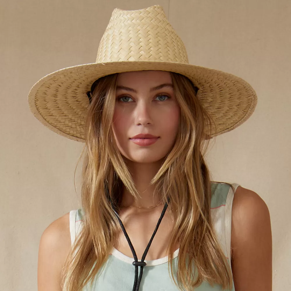 Chapeaux Été | Chapeaux De Paille^Brixton Chapeau Lifeguard en Paille avec Corde Noire Bells II beige sable