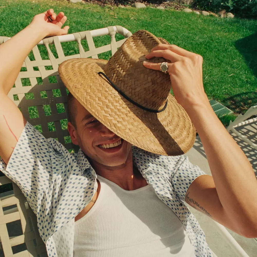 Chapeaux Été | Chapeaux De Paille^Brixton Chapeau Lifeguard en Paille avec Corde Noire Bells II beige sable