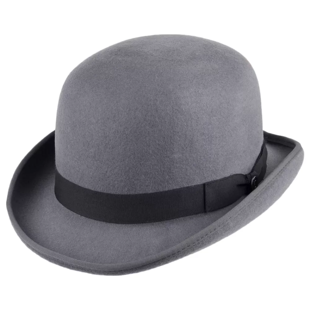 Grandes Tailles | Chapeaux Hiver^Jaxon & James Chapeau Melon Anglais en Laine Feutrée gris JAXON & JAMES