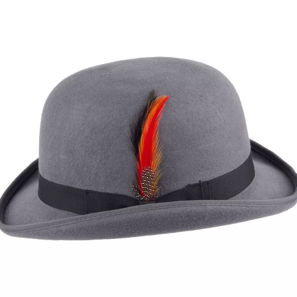 Grandes Tailles | Chapeaux Hiver^Jaxon & James Chapeau Melon Anglais en Laine Feutrée gris JAXON & JAMES