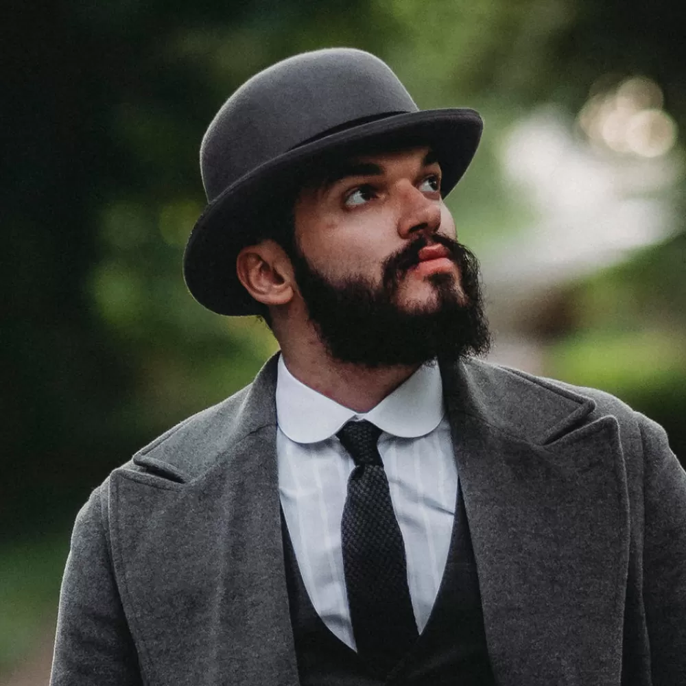 Grandes Tailles | Chapeaux Hiver^Jaxon & James Chapeau Melon Anglais en Laine Feutrée gris JAXON & JAMES
