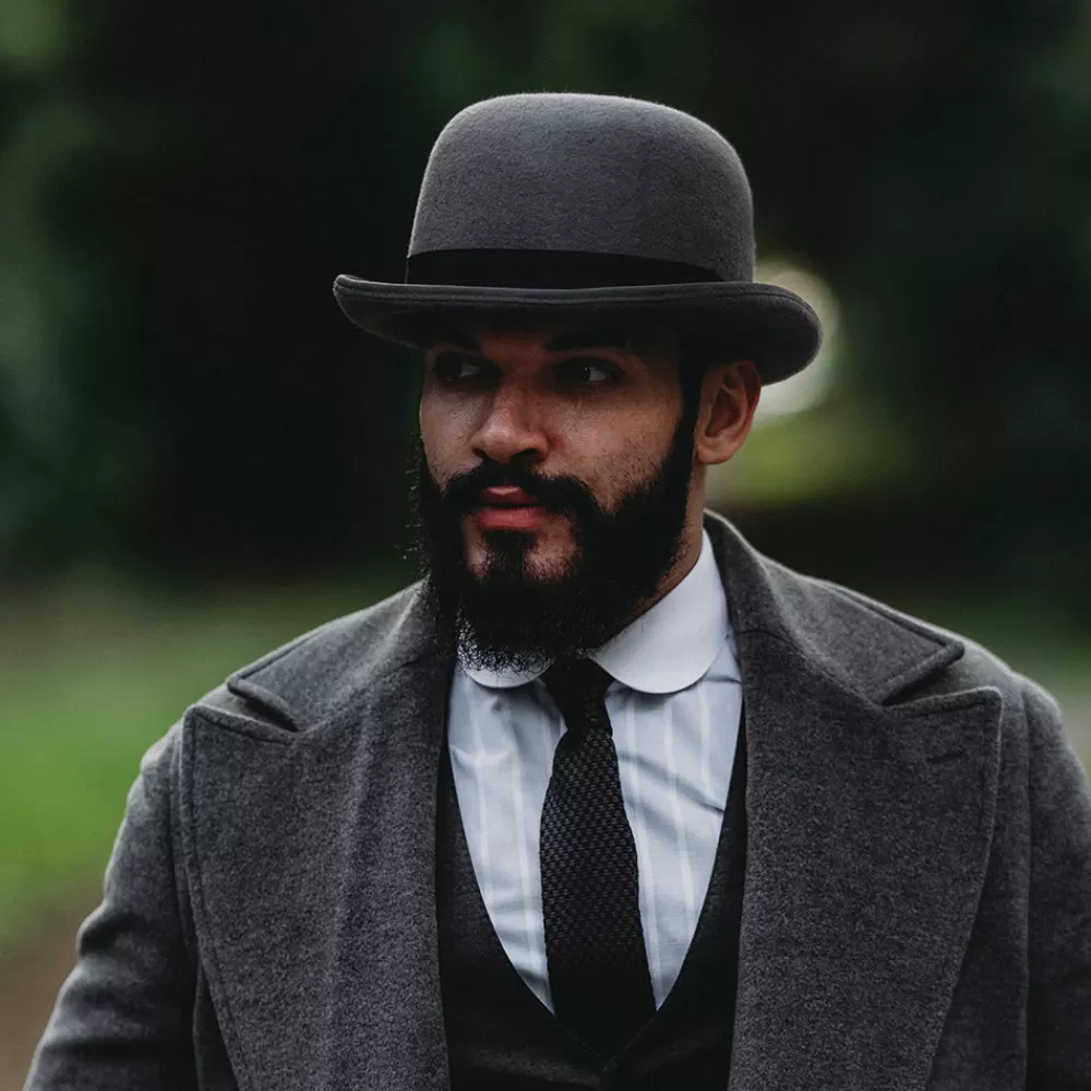 Grandes Tailles | Chapeaux Hiver^Jaxon & James Chapeau Melon Anglais en Laine Feutrée gris JAXON & JAMES