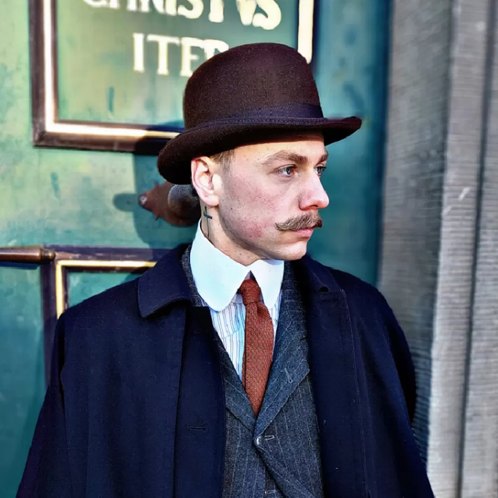 Grandes Tailles | Chapeaux Hiver^Jaxon & James Chapeau Melon Anglais en Laine Feutrée marron JAXON & JAMES