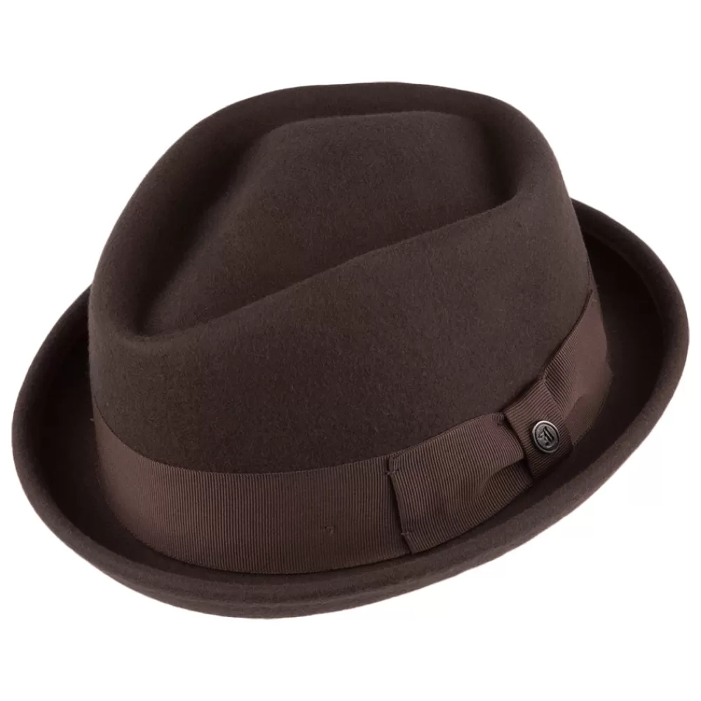 Chapeaux Pork Pie | Chapeaux Hiver^Jaxon & James Chapeau Pork Pie Déformable Diamond Crown marron JAXON & JAMES