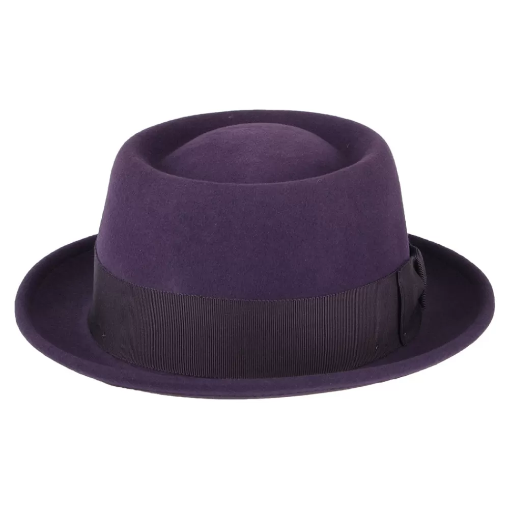 Chapeaux Pork Pie | Chapeaux Homme^Bailey Chapeau Pork Pie Déformable Hydrofuge Darron en Laine Feutrée violet