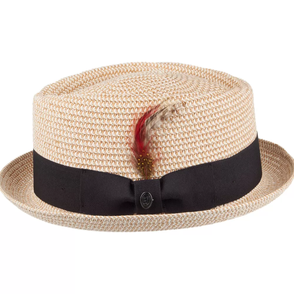 Chapeaux Pork Pie | Chapeaux De Paille^Jaxon & James Chapeau Pork Pie Diamond Crown en Paille Toyo Tressée naturel JAXON & JAMES