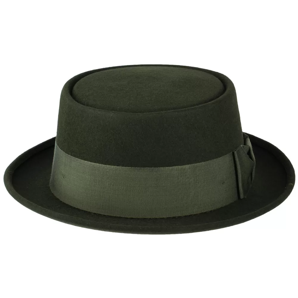 Chapeaux Pork Pie | Chapeaux Homme^Christys Chapeau Pork Pie en Fourrure Feutrée Monk forêt