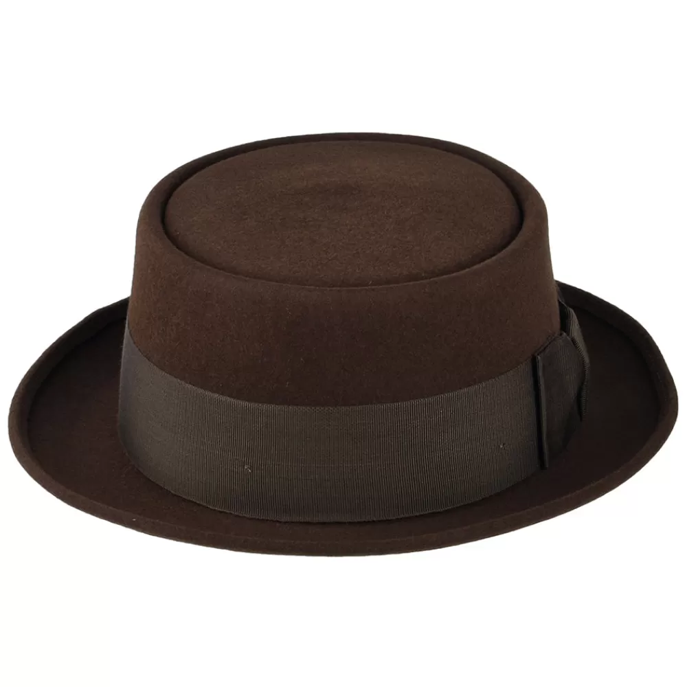 Chapeaux Pork Pie | Chapeaux Homme^Christys Chapeau Pork Pie en Fourrure Feutrée Monk marron