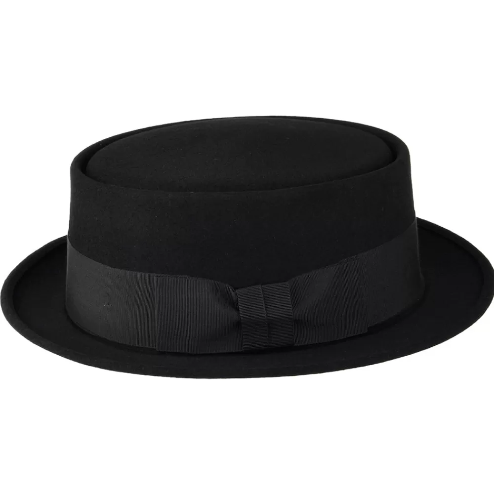 Grandes Tailles | Chapeaux Pork Pie^Christys Chapeau Pork Pie en Fourrure Feutrée Monk noir