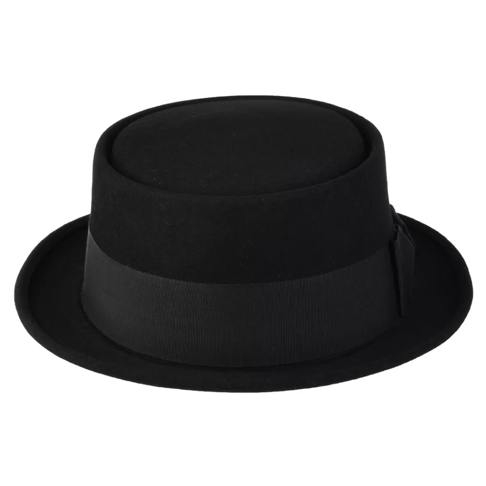 Grandes Tailles | Chapeaux Pork Pie^Christys Chapeau Pork Pie en Fourrure Feutrée Monk noir