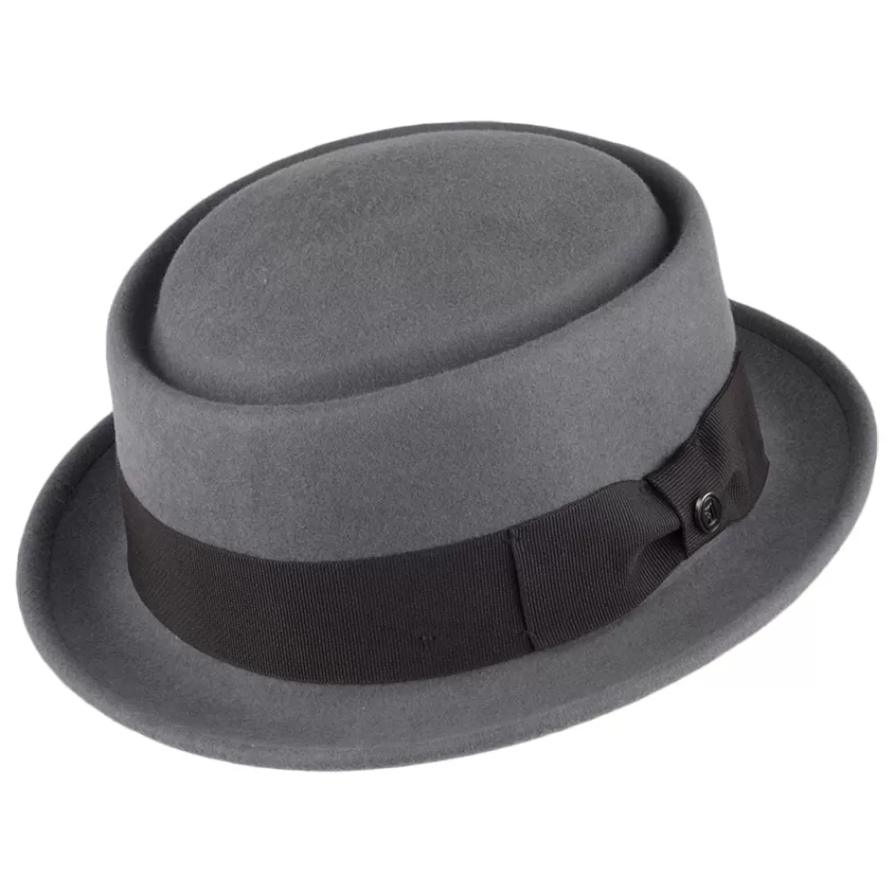 Grandes Tailles | Chapeaux Pork Pie^Jaxon & James Chapeau Pork Pie en Laine Déformable gris JAXON & JAMES