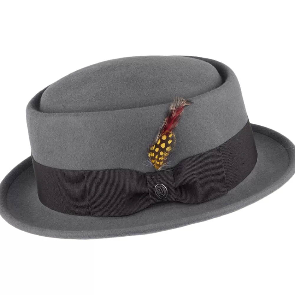 Grandes Tailles | Chapeaux Pork Pie^Jaxon & James Chapeau Pork Pie en Laine Déformable gris JAXON & JAMES