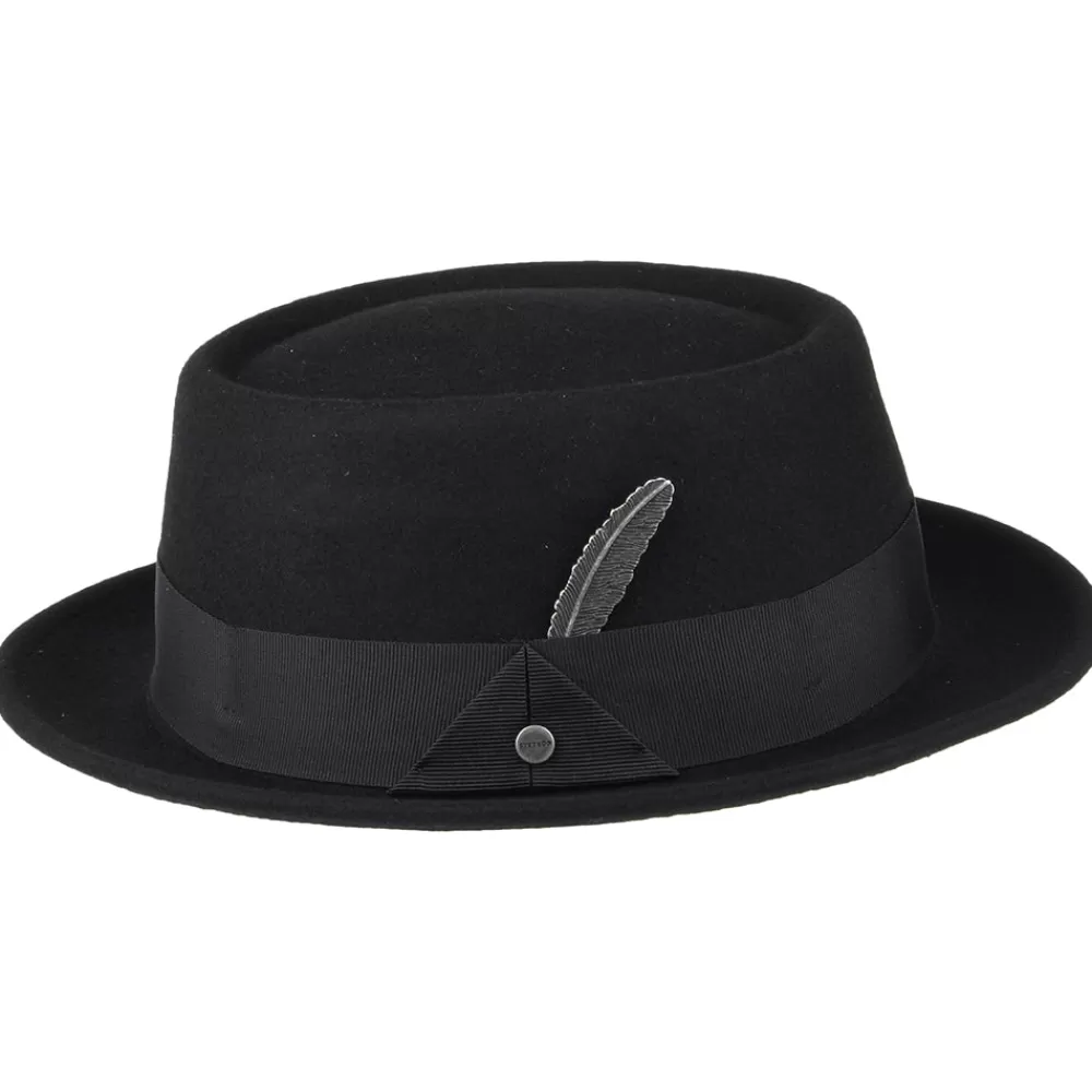 Grandes Tailles | Chapeaux Pork Pie^Stetson Chapeau Pork Pie en Laine Feutrée Hydrofuge noir