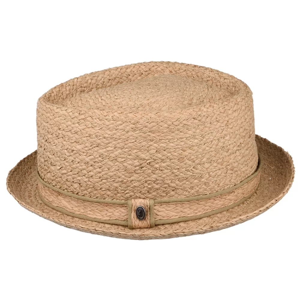 Grandes Tailles | Chapeaux Pork Pie^Jaxon & James Chapeau Pork Pie en Raphia Diamond Crown naturel JAXON & JAMES