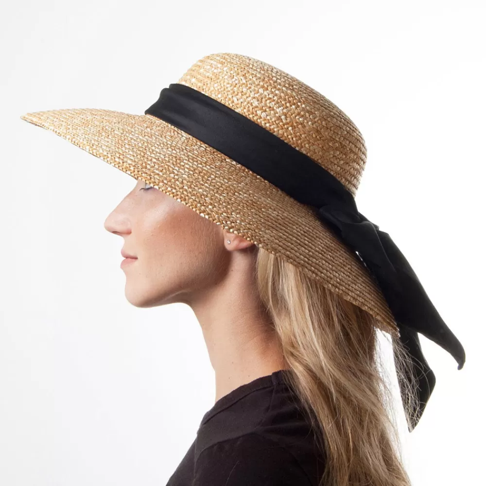 Chapeaux Été | Chapeaux De Paille^sur la tête Chapeau Été Canotier en Paille Milan naturel SUR LA TÊTE