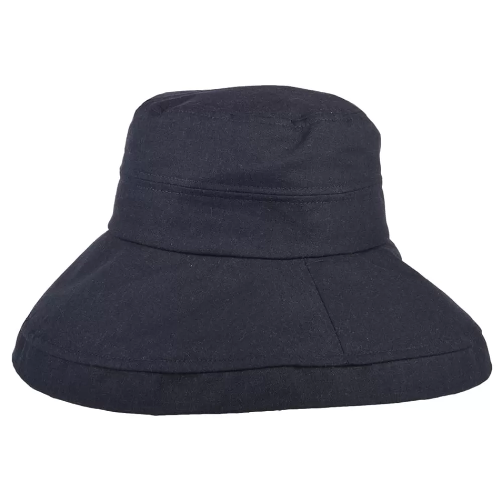 Petite Tailles | Chapeaux Été^sur la tête Chapeau Été en Lin Pliable Lily bleu marine SUR LA TÊTE
