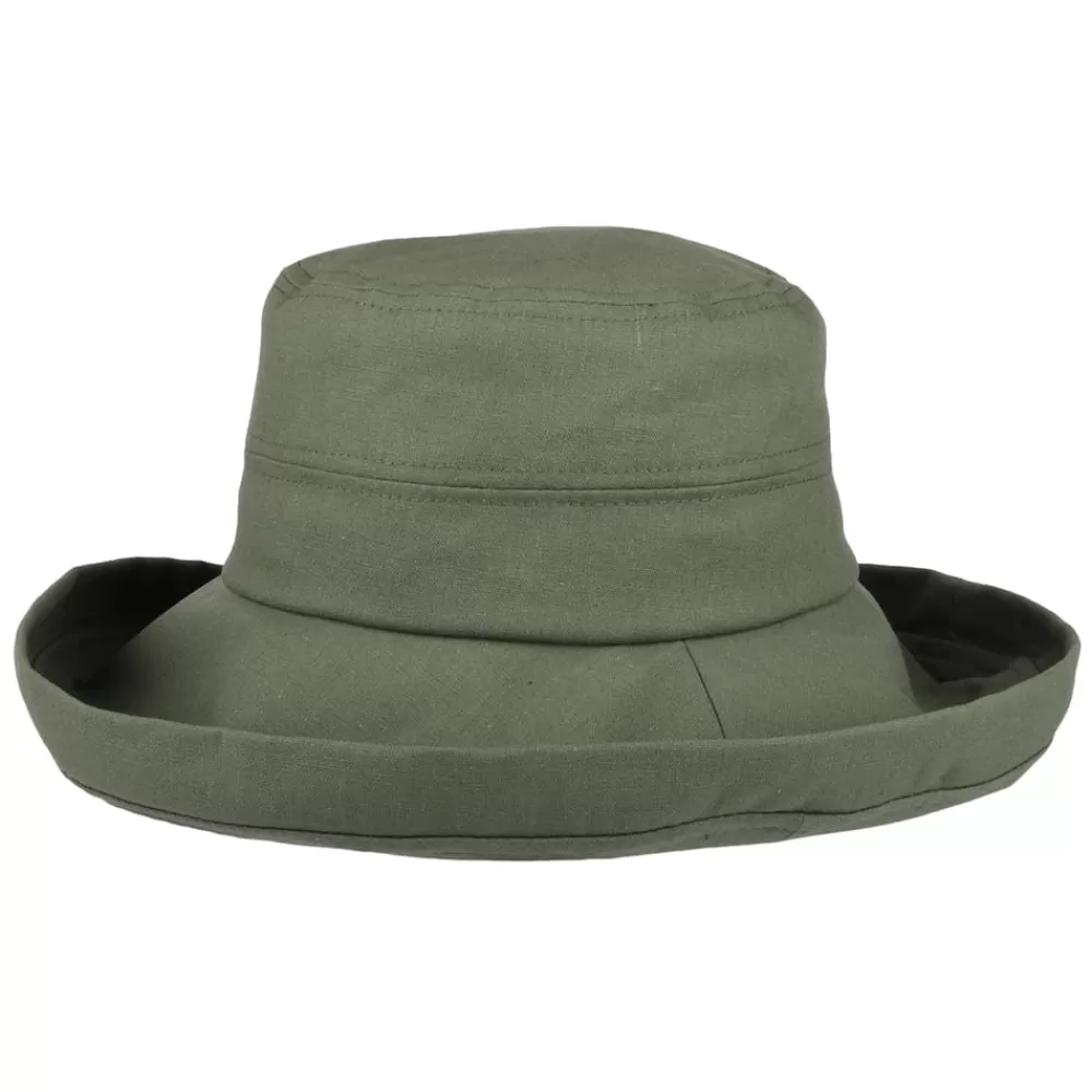 Petite Tailles | Chapeaux Été^sur la tête Chapeau Été en Lin Pliable Lily olive SUR LA TÊTE