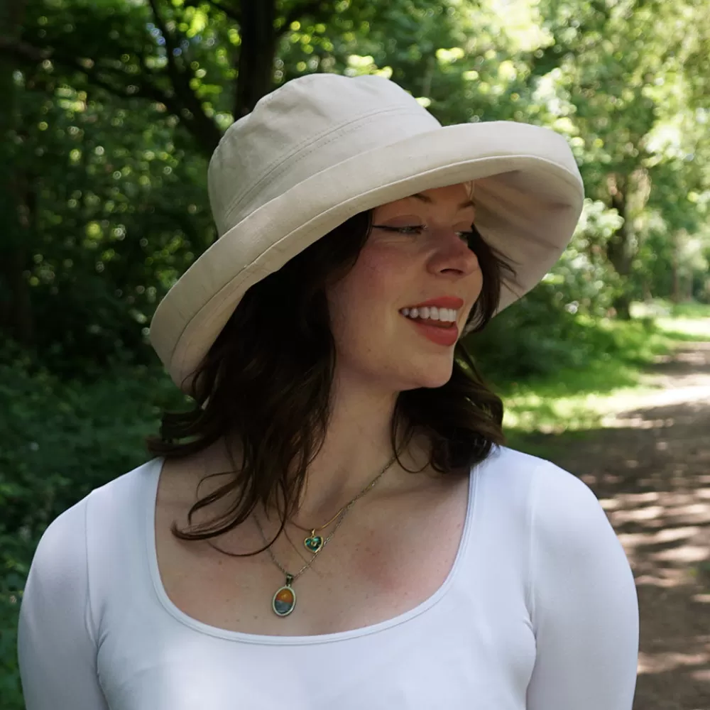 Chapeaux Été | Petite Tailles^sur la tête Chapeau Été en Lin Pliable Lily sable SUR LA TÊTE
